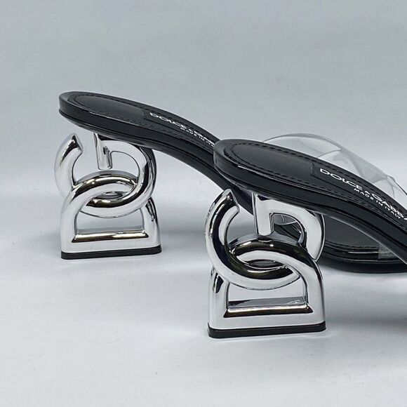 Dolce&Gabbana DG Heel PVC Mules size 37.5 - Picture 11 of 15